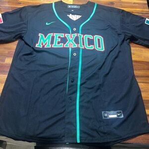 Fernando Valenzuela vintage Mexico baseball jersey